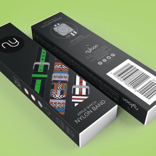 Packaging Design for custom made watch bands Design by Nanoz Abdi