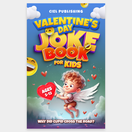 Book cover design for catchy and funny Valentine's Day Joke Book Ontwerp door Mahmoud H.