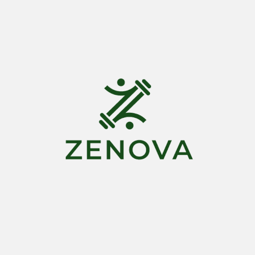 Zenova Logo: Revolutionary suite of health and wellness mobile apps Diseño de rk43_lab