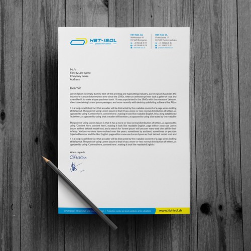 Implement the new logo on all our business papers Design by (VEER)