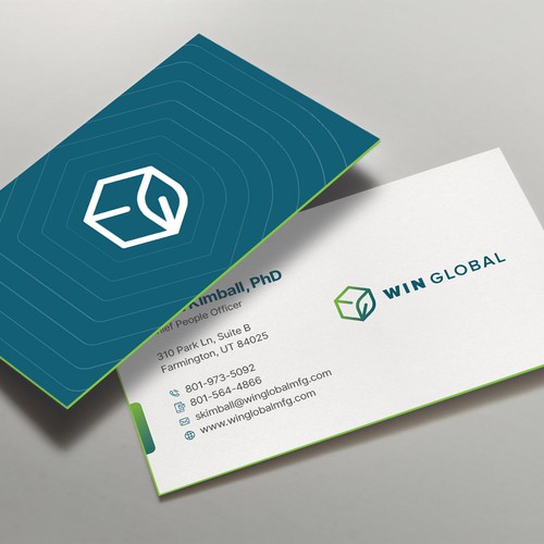 WIN Global Business Card Design Design von Richmore ♛