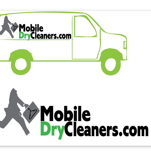 Virtual Mobile Dry Cleaners Branding Logo design contest