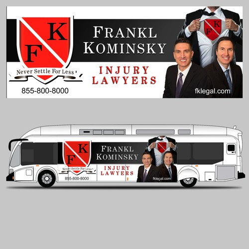 Design A Powerful Bus Wrap For A Personal Injury Law Firm Design by Konstantin Graphics