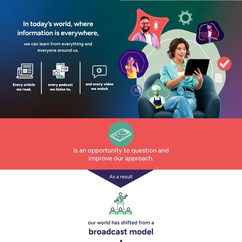 Infographic: from education to learning economy Design by J.F