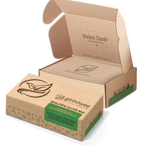 Verpackungsdesign für einen Futter Bar Karton Design by Lena Diser