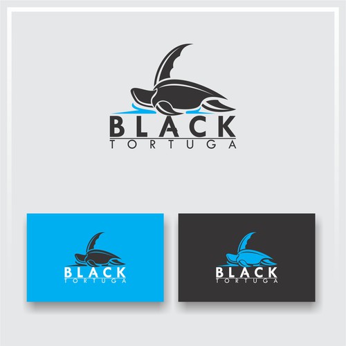 Design a Black Sea Turtle logo with a sail or sailboat somehow included in the image of a turtle Design by rozak46