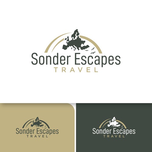 Luxury travel agency logo to appeal to international travelers. Design by AjiCahyaF