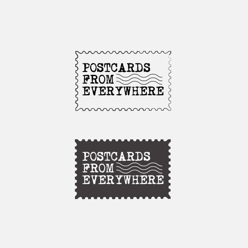 Postcards from Everywhere Logo Design by Taslima Karim