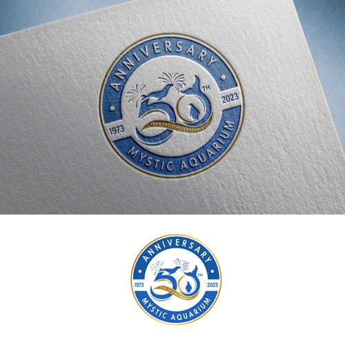 Mystic Aquarium Needs Special logo for 50th Year Anniversary Diseño de Alexa_27