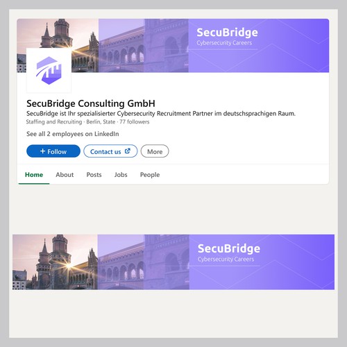 Linkedin banner (header) für corporate-linkedin page einer 