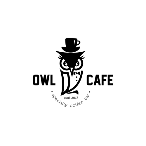 a new coffee shop logo design "owl cafe" Diseño de d'sun
