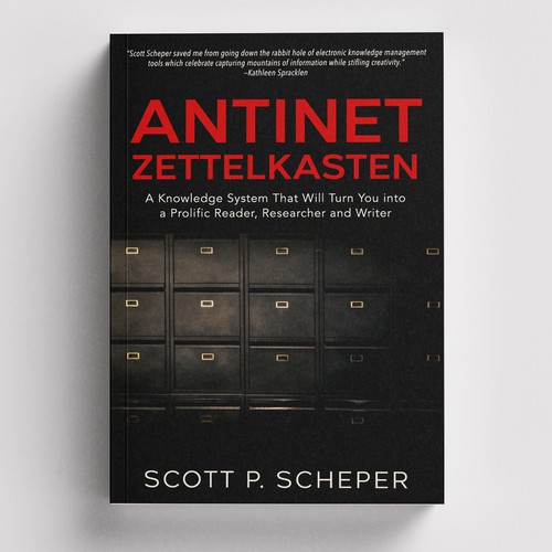 Design the Highly Anticipated Book about Analog Notetaking: "Antinet Zettelkasten" Ontwerp door -Saga-