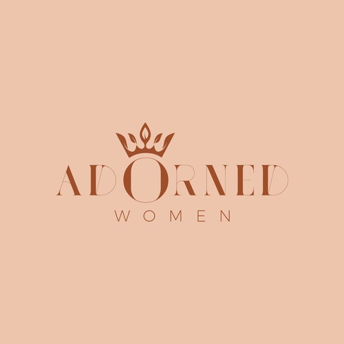 A feminine logo for a women's ministry that incorporates a crown. Design by SteffanDesign™