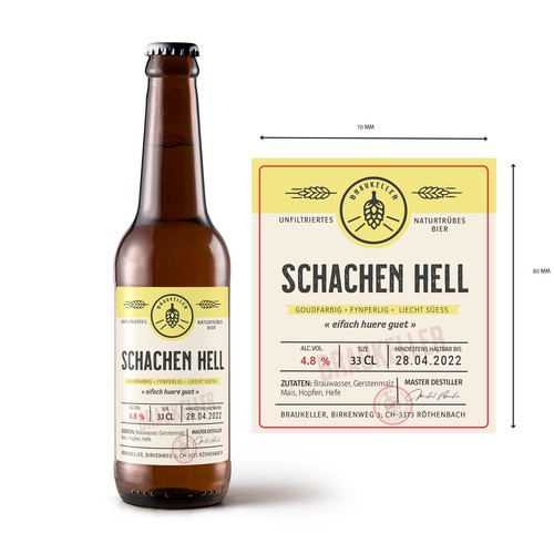 Microbrauerei: Bierflasche sucht Etikettendesign Design by Krasi Miletieva