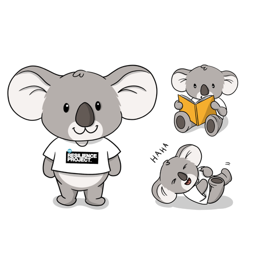 Koala mascot illustrations, suitable for 3-5 year olds. Design réalisé par rjo.studio