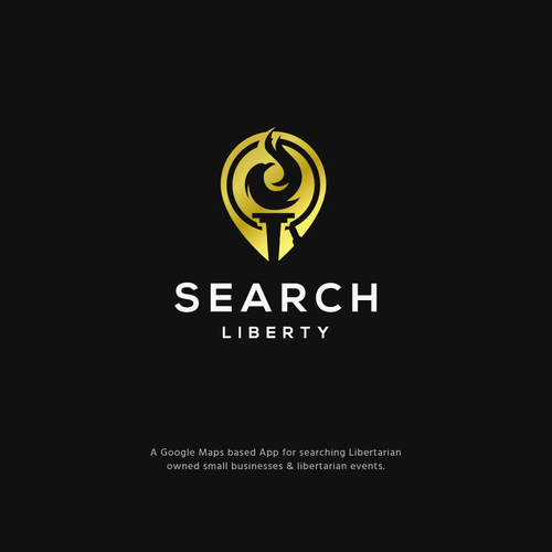 Sexy Techy Dark Modern Brand for Libertarians Design by jacondsign