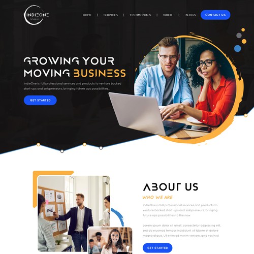 IndieOne Homepage Design by Webenix Solutions