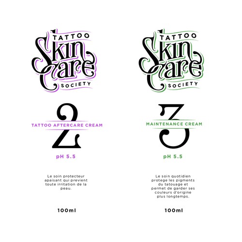 "Skin Care Tattoo Society Products" ganador Packaging y Envases