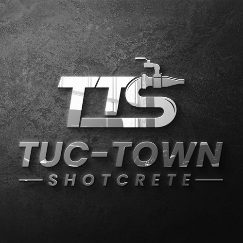 Industrial theme logo with a combination of company name & image for a Shotcrete company in Arizona Design by Creative P