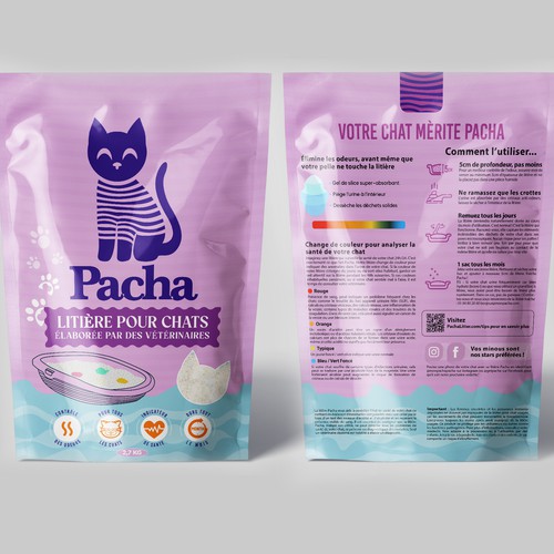 Cat Litter startup Minimalistic packaging - Contest Design by agooshe