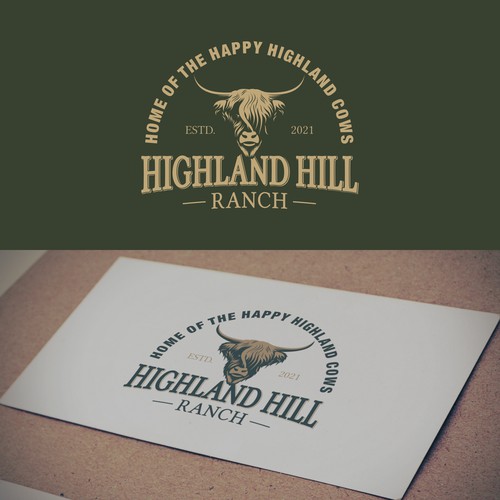 Logo and Social Design for Highland Hill Ranch. Design by a_nomali