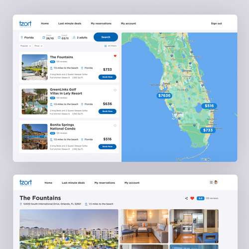 Design a User Interface for a Travel Company Design by Belozorov