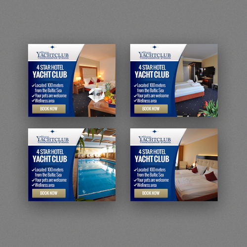 Banner Ads For An Elegant Beach Hotel At Baltic Sea Banner Ad