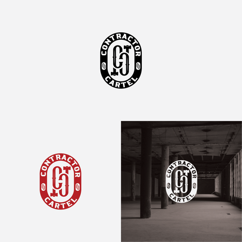 Manly LOGO for the Contractor Cartel-ontwerp door maskutut