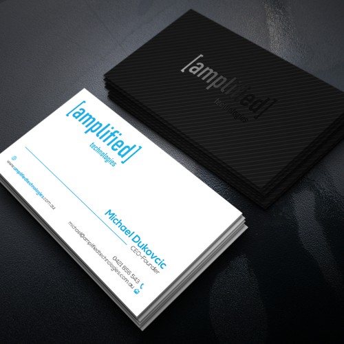 Tech company business card design Design by DesignsTRIBE