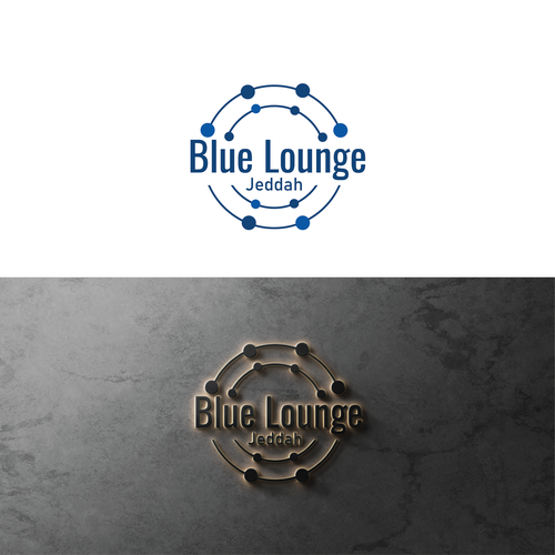 Blue lounge makeover Design by NINA GRAPHIX