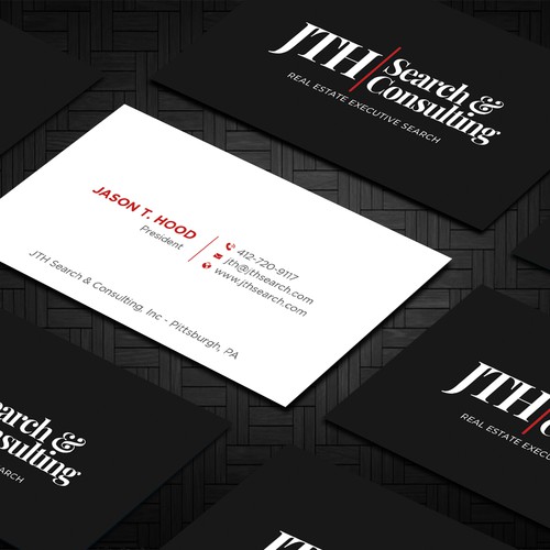 Business Card Design for Executive Search Firm Design by Taaiebah