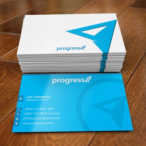 Business cards for Canadian financial institution Design by dkuadrat™
