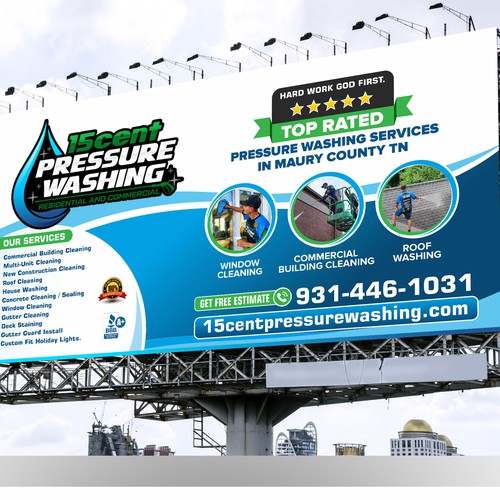 Modern Pressure Washing Billboard Design by JobDONE