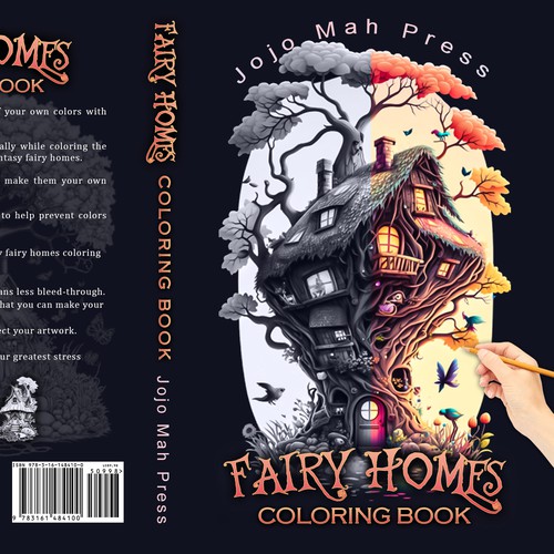 Fantasy Coloring Book Cover Contest For the Bold Design by Murshidi Mahmud Ful
