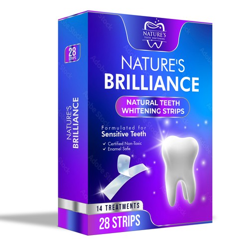 Natural Design Needed for Nature's Brilliance Whitening Strips Design by UnderTheSea™