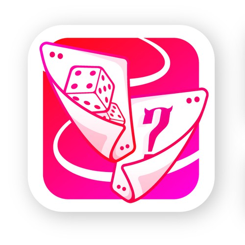 Design an iconic app logo for a card based party game Design by Artmin