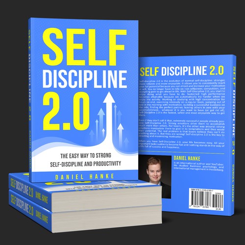 Book cover for a book about SELF-DISCIPLINE Design by DZINEstudio™