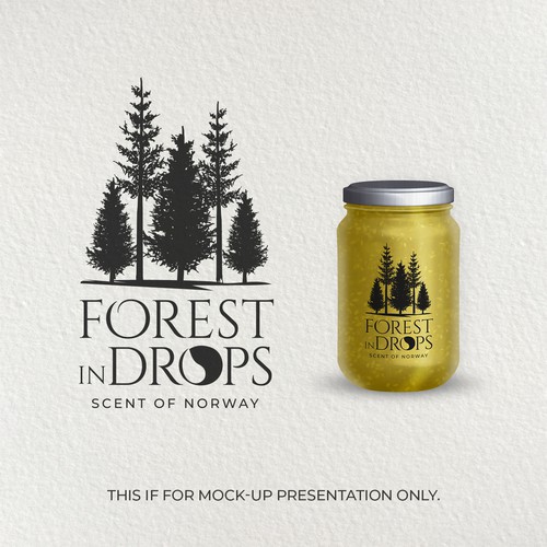 enhances the logo of FOREST IN DROPS make it adapt for all line products Ontwerp door Distinguish♐︎