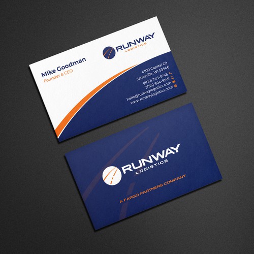 Design di Runway Logistics Business Card di Muaz™