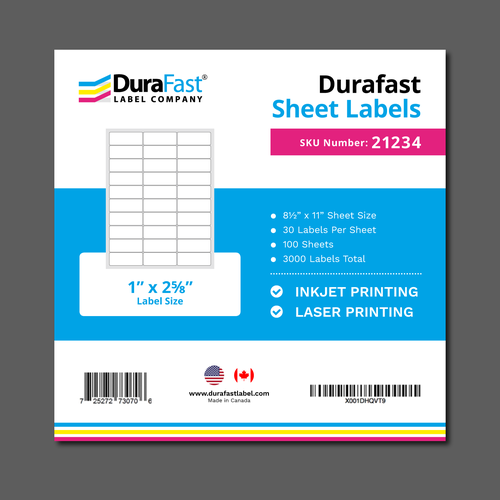 Label Company needs a Design for Pack of 100 'Sheet Label' Product Design by SamKiarie