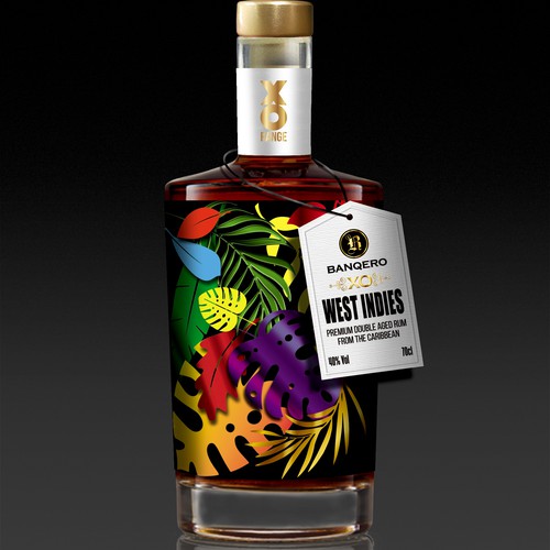 Design the labels of a whole new range of double aged RUM from the CARIBBEAN Design by Debdutta*