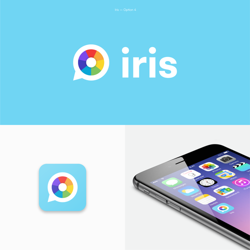 Logo for Iris, the decentralized alternative to social media giants Design by Alex Pi