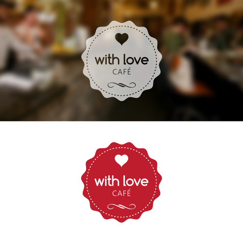 Logo for With Love Café Design by Angga Panji™