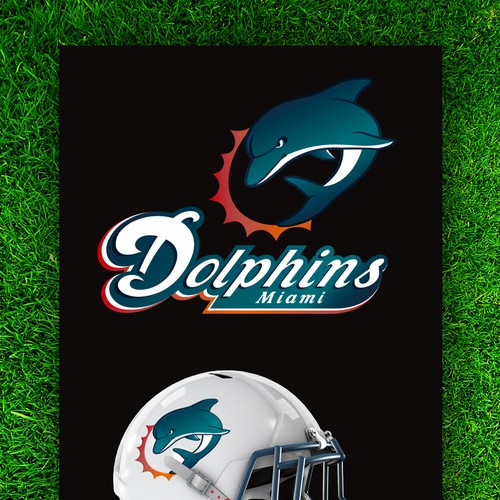 99designs community contest: Help the Miami Dolphins NFL team re-design its logo! Design réalisé par Leandro.Sarachu