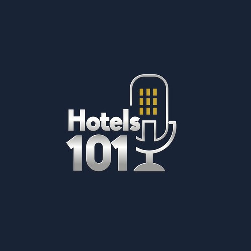 Create a logo for a podcast called - Hotels 101 - incorporate a hotel in the logo Design by i-ali