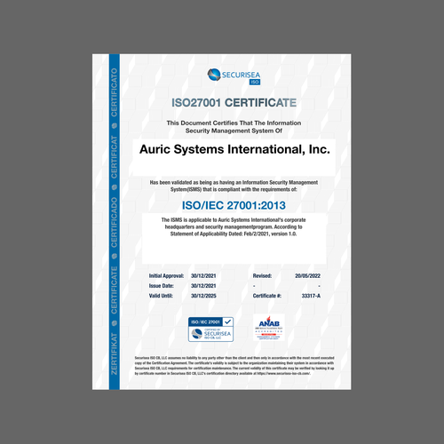 ISO Certificate Design Design by K-Art Lab