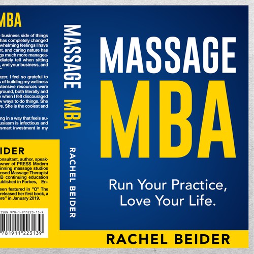 Book cover for a business book about massage therapy. Design by ryanurz