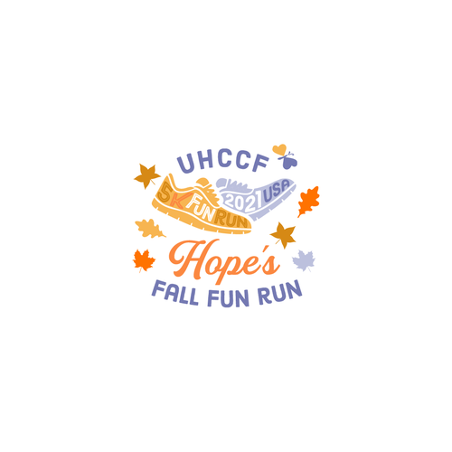 Fun logo for a Fall Themed 5K Run hosted by a charity Réalisé par nuke.art