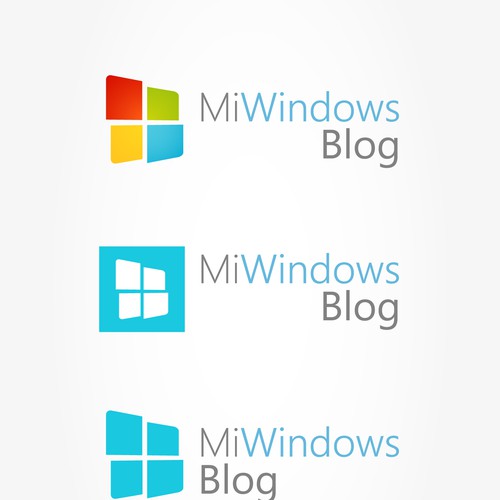 Looking for the first logo for Mi Windows Blog Design by ElFenix