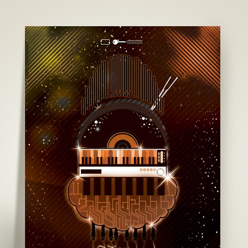 99designs community contest: create a Daft Punk concert poster-ontwerp door ADMDesign Studio